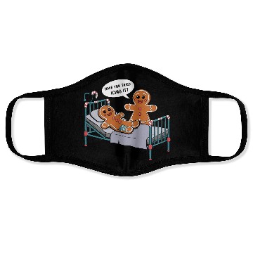 Discover Christmas Gingerbread Hospital Humor Face Masks