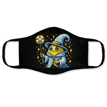 Discover Cute Wizard Lemon with Magic Wand Face Masks