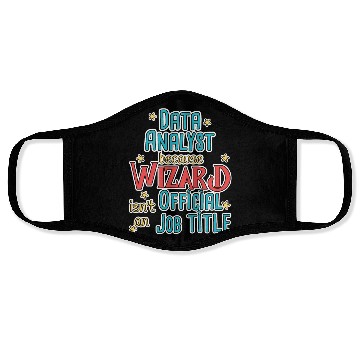 Discover Data Analyst Wizard Data Science Face Masks