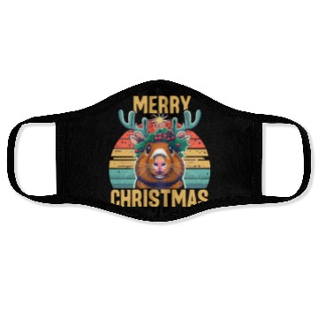 Discover Funny Guinea Pig Christmas Face Masks