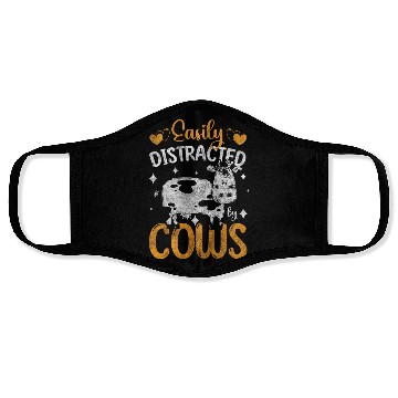 Discover Cows Farmer Face Masks