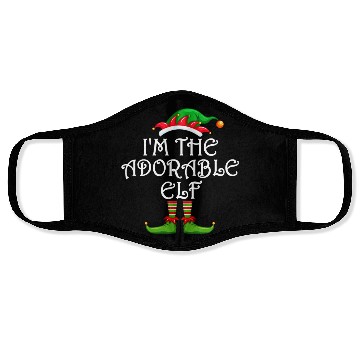 Discover I'm The Adorable Elf Face Masks Matching Family