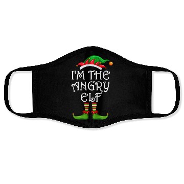Discover I'm The Angry Elf Face Masks Matching Family Christmas