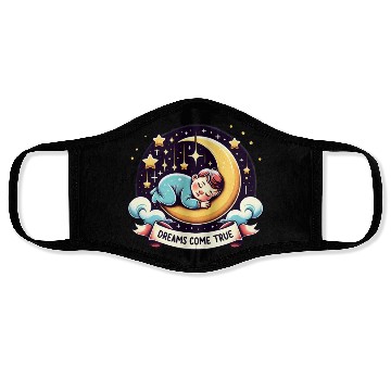 Discover Dreams Come True Under Starry Night Sky Face Masks