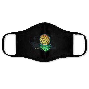 Discover Cruising Pineapple Rebels Face Masks