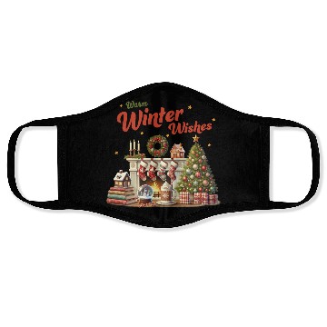 Discover Warm Winter Wishes, Merry Christmas Face Masks
