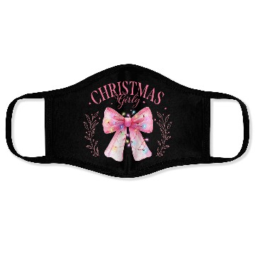 Discover Pink Christmas Girly Face Masks