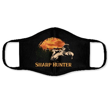 Discover Sharp Hunter Fathers Day Hunting Parents Animal Sh Face Masks