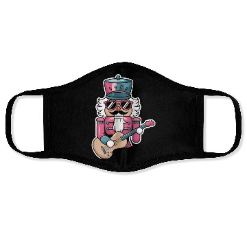 Discover Nutcracker Playing Guitar Face Masks