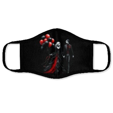 Discover Black Gnomes Valentines Day Face Masks