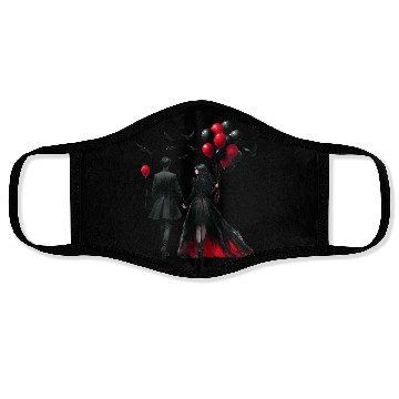 Discover Black Gnomes Valentines Day Face Masks