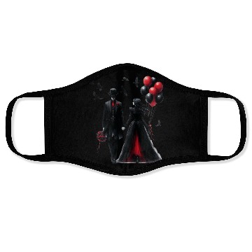 Discover Black Gnomes Valentines Day Face Masks