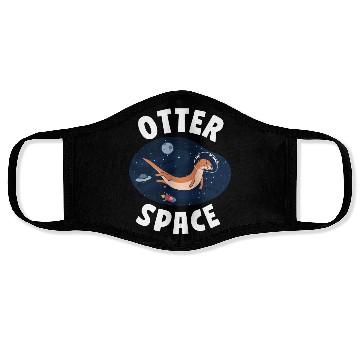 Discover Otter Pun Space Science Astronaut Face Masks