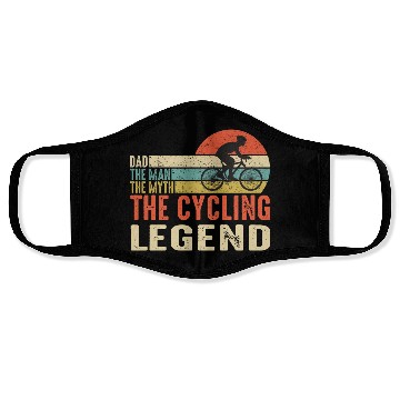 Discover Dad: The Man, The Myth, The Legend - Bold Design Face Masks