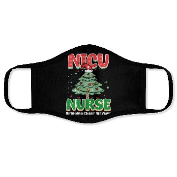 Discover NICU Christmas NICU Nurse, Bringing Cheer All Year Face Masks