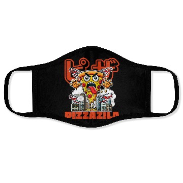 Discover Pizzazila Pizza Monster Lover Face Masks