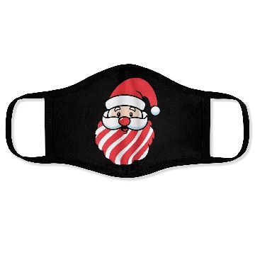 Discover CandyClaus Candy Cane Santa Claus Christmas Face Masks