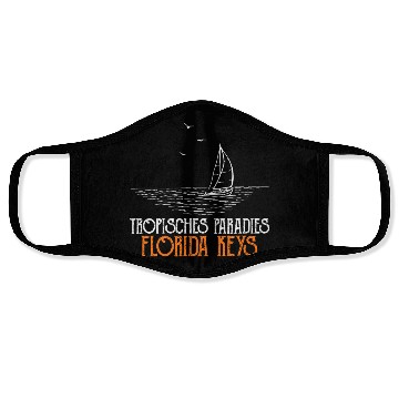 Discover West Keys TROPICAL PARADISE FLORIDA KEYS Face Masks