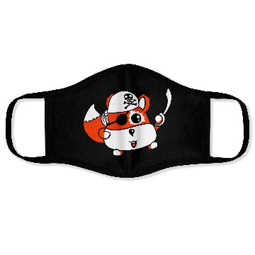 Discover Little Cute Captain Fox Pirate Animal Eye Patch Face Masks