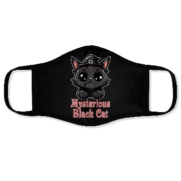 Discover Black Cat Charm and Mystique Face Masks