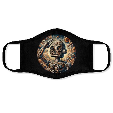 Discover Robot, Boy, Child, Salute, Science Face Masks