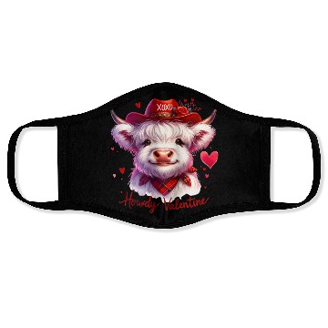 Discover Howdy Valentine, Valentines Day Face Masks