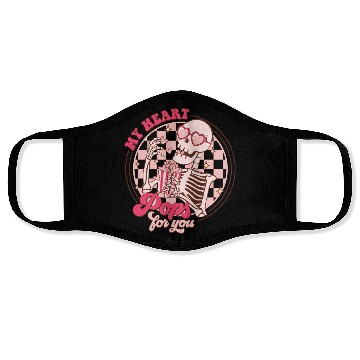 Discover My heart pop for you Face Masks