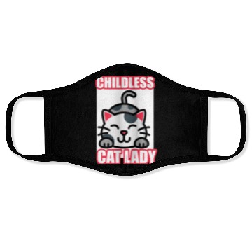 Discover childless cat lady Face Masks