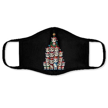 Discover Christmas Cats Christmas Tree Fun Face Masks
