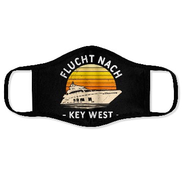 Discover Florida ESCAPE TO KEY-WEST Sailing Florida Face Masks