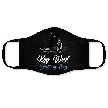 Discover KEY-WEST FLORIDA YACHTING DAYS Sailing Outfit Face Masks