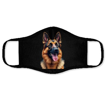Discover german-shepherd-mixed-timber-siberian-husky-wolf Face Masks