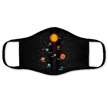 Discover Planet Science Physics Universe Sun Face Masks