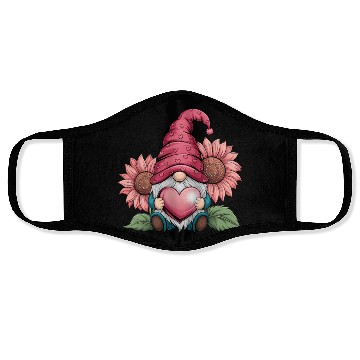 Discover Happy Valentines Gnome with Sunflower Face Masks