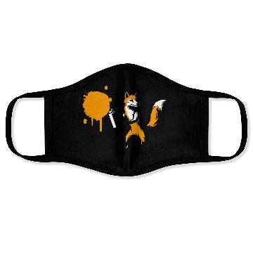 Discover Graffiti Fox in Creative Stencil Style Face Masks