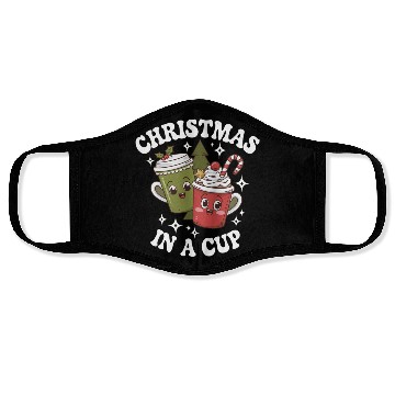 Discover Christmas Cheer in a cup Funny Christmas Face Masks