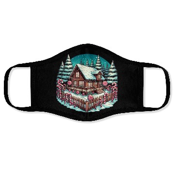 Discover Candy Cane Cabin - Christmas Gifts Face Masks
