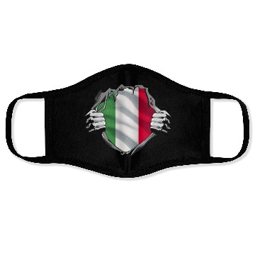 Discover Italian Pride Unveiled: Bold Flag Design Face Masks