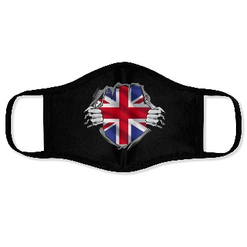 Discover Union Jack Ripped Style UK Pride Face Masks