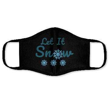 Discover Let It Snow. Winter Aesthetics Face Masks