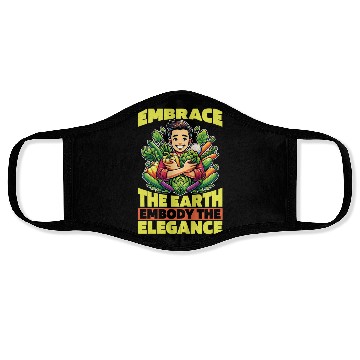 Discover Vegetarian Embrace The Earth Veganism Vegetarians Face Masks