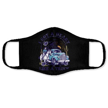 Discover I Got A Heart Like A Truck Face Masks