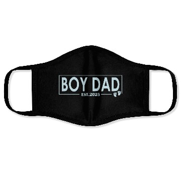 Discover Boy Dad Est 2025 Newborn Daddy Father Boy Son Face Masks