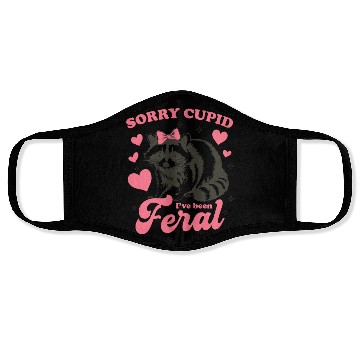 Discover Sorry Cupid I ve Been Feral Face Masks