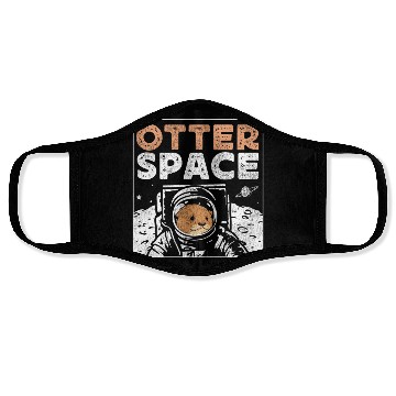 Discover Otter Pun Space Science Astronaut Face Masks