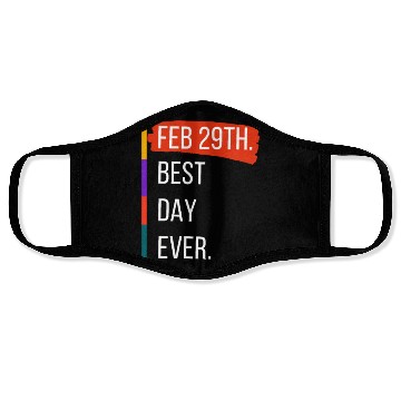 Discover Feb 29th Best Day Ever – Leap Year Celebration Face Masks