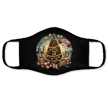 Discover Classic Christmas Tree Design - Christmas Gifts Face Masks