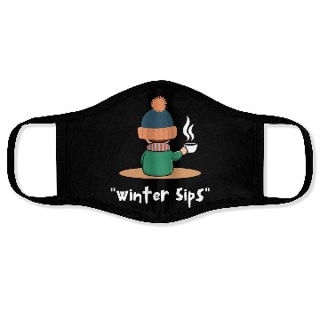 Discover Winter holiday graphic -Winter sips Face Masks