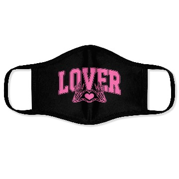 Discover Skeleton Hand Heart Lover Valentine's Day Design Face Masks
