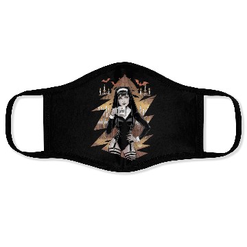 Discover Gothic Coffee Lover Halloween Costume For a Face Masks